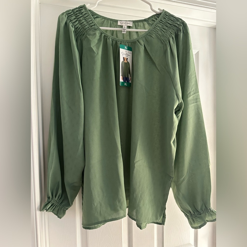 Jessica Simpson Sage Green Blouse